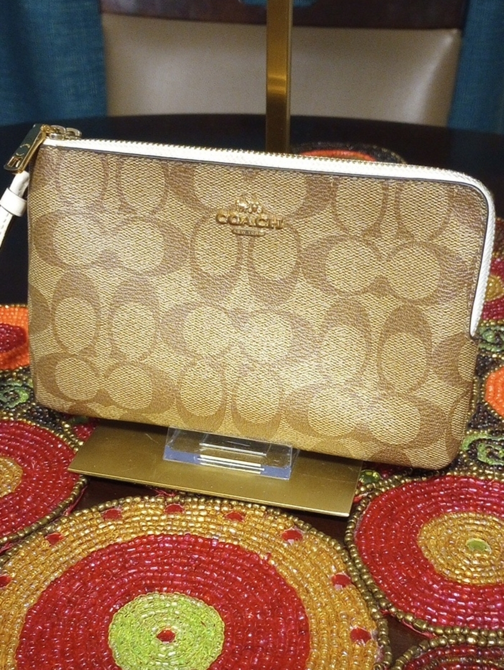 Coach Double Zipper Wristlet F16109 - Picture 16 of 16